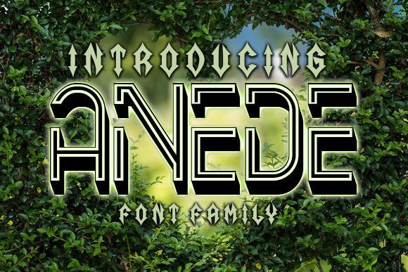 Anede: A Stylish Display Font for Modern Design