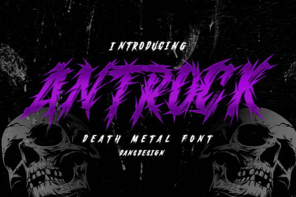 Antrock: The Ultimate Metal Display Font