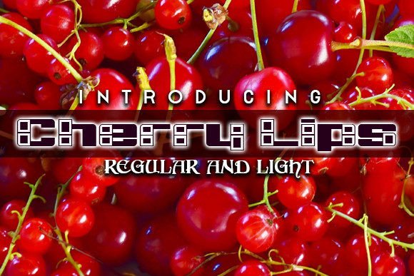 Cherry Lips: A Versatile Display Font for Bold Visual Communication