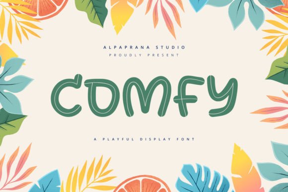 Comfy: A Playful Display Font for Modern Branding