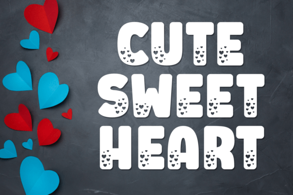 Cute Sweet Heart: A Playful Typography Choice for Modern Design