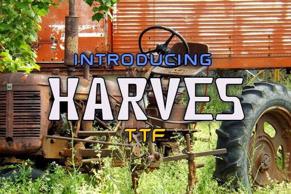 Harves Font: Bold Display Typography for Design