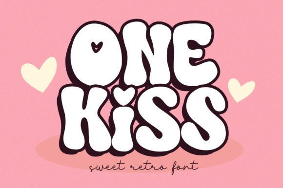 One Kiss: A Sweet Retro Font for Design
