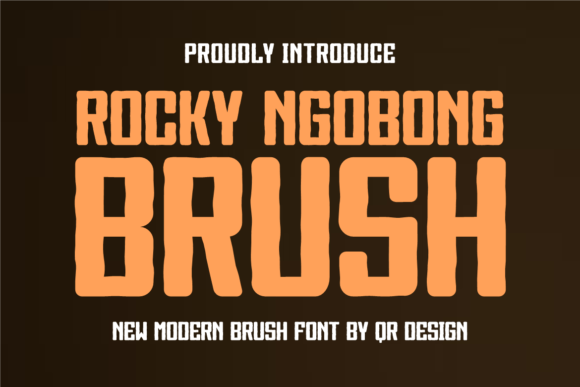 Rocky Ngobong Brush: Bold Typography