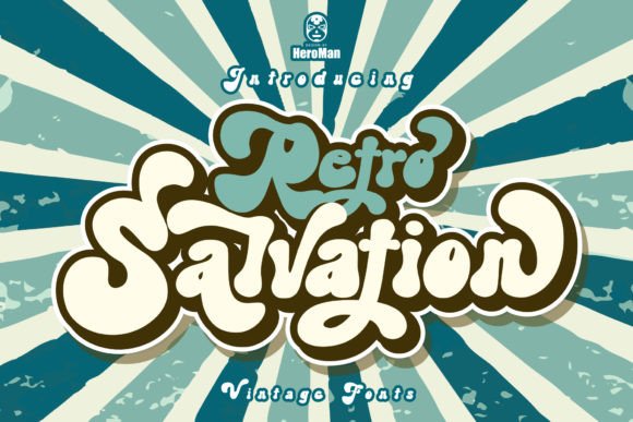 Salvation: A Playful Retro Display Font for Bold Creative Projects