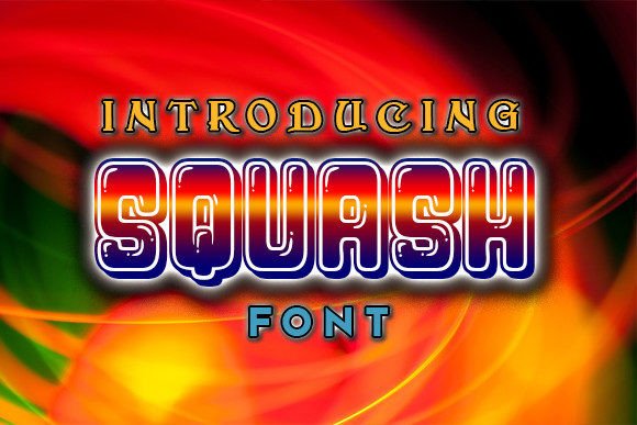 Squash: The Bubble Typeface for Bold Designs