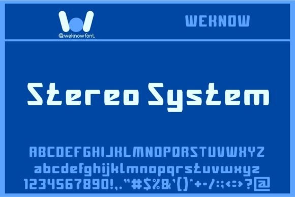 Stereo System: The Bold Display Font for Modern Brand Identity