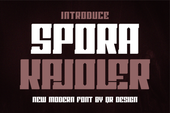 Unleashing Bold Authenticity with Spora Kajoler Font